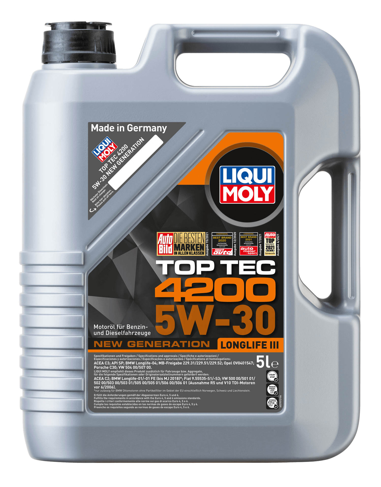 LIQUI MOLY TOP TEC 4200 5W-30 5 LİTRE