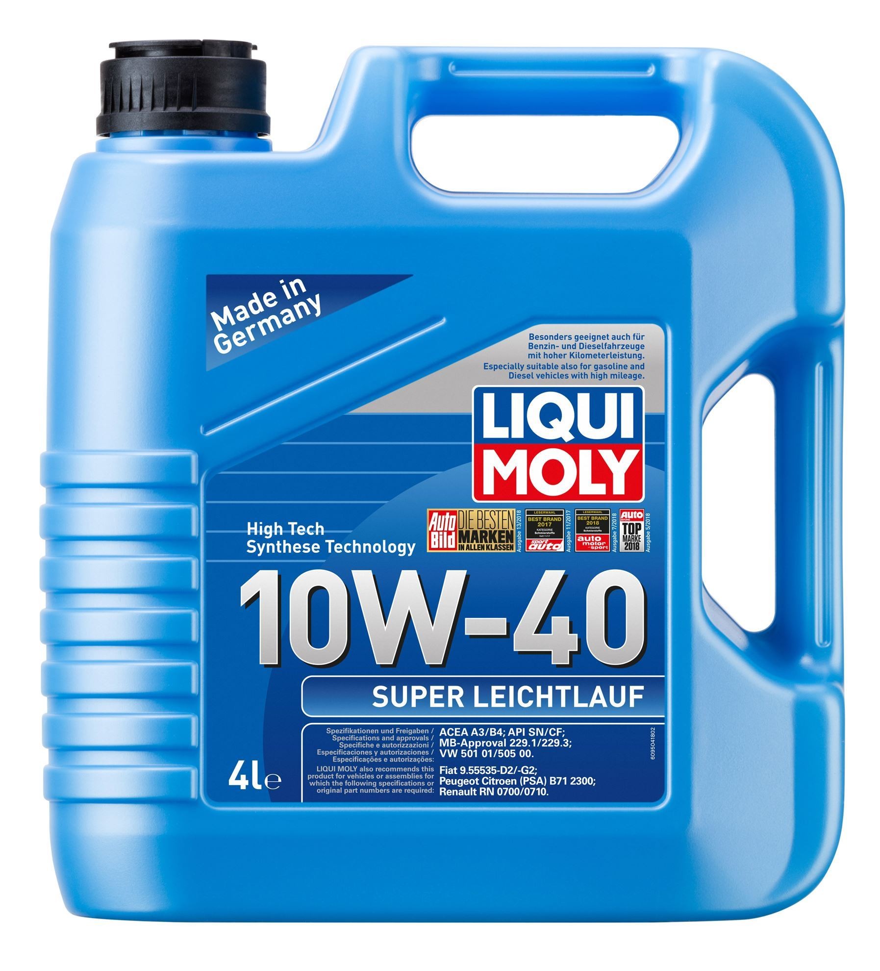 LIQUI MOLY 10W-40 SUPER LEICTLAUF 4 LİTRE