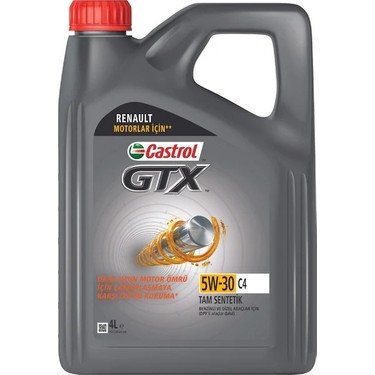 CASTROL GTX 5W30 5 LİTRE PARTİKÜLLÜ RENAULT MOTORLAR İÇİN