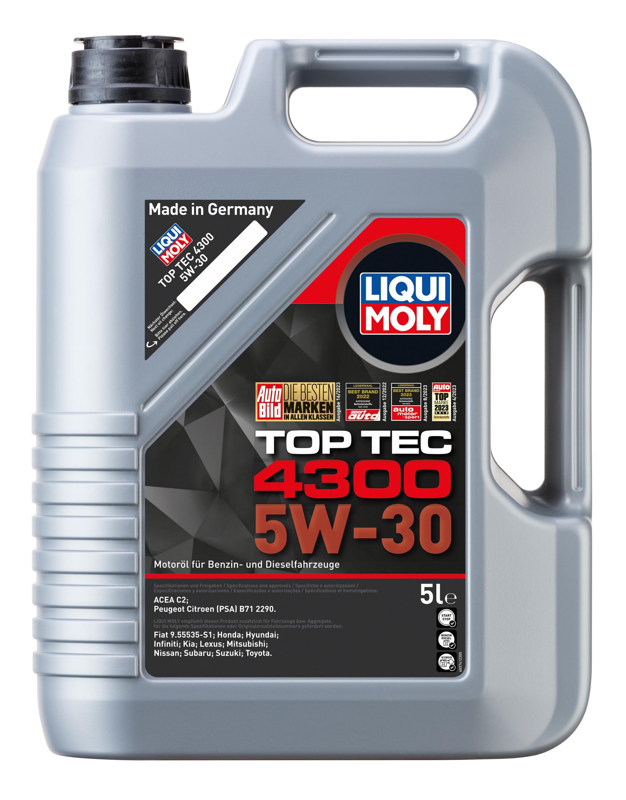 LIQUI MOLY TOP TEC 4300 5W-30 5 LİTRE