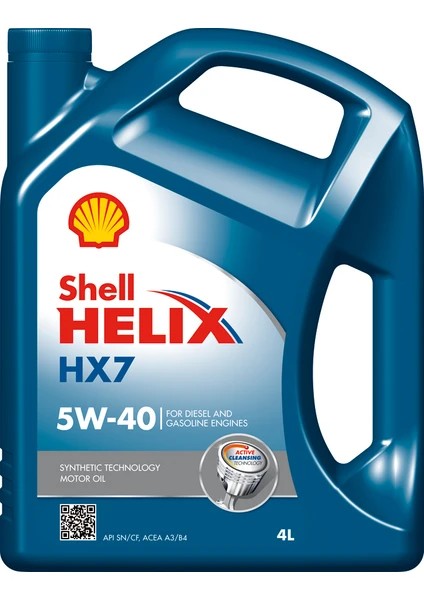 SHELL HELIX HX7 5W-40 4 LİTRE 