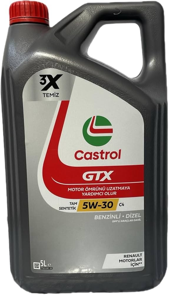 CASTROL GTX 5W30 5 LİTRE PARTİKÜLLÜ