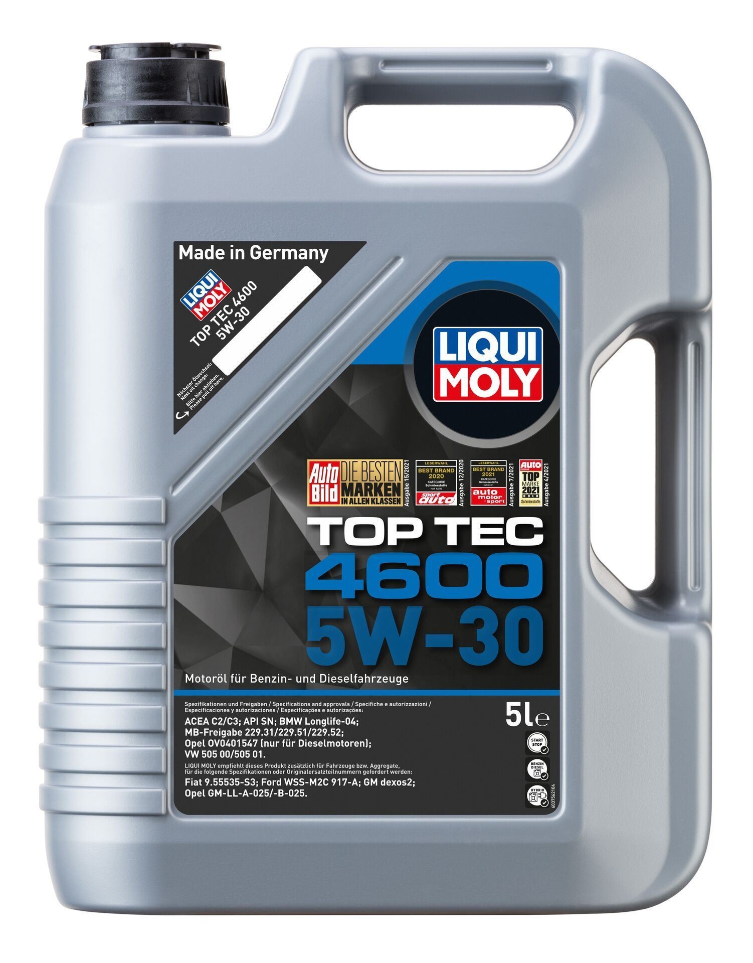 LIQUI MOLY TOP TEC 4600 5W-30 5 LİTRE