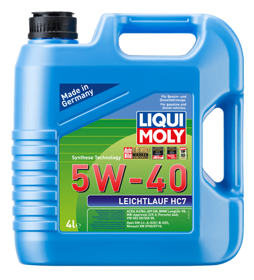 LIQUI MOLY 5W-40 LEICHTLAUF HC7 4 LİTRE
