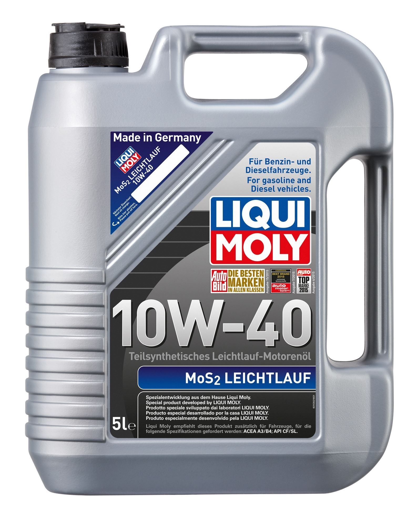 LIQUI MOLY 10W-40 MoS2 LEICHTLAUF 5 LİTRE