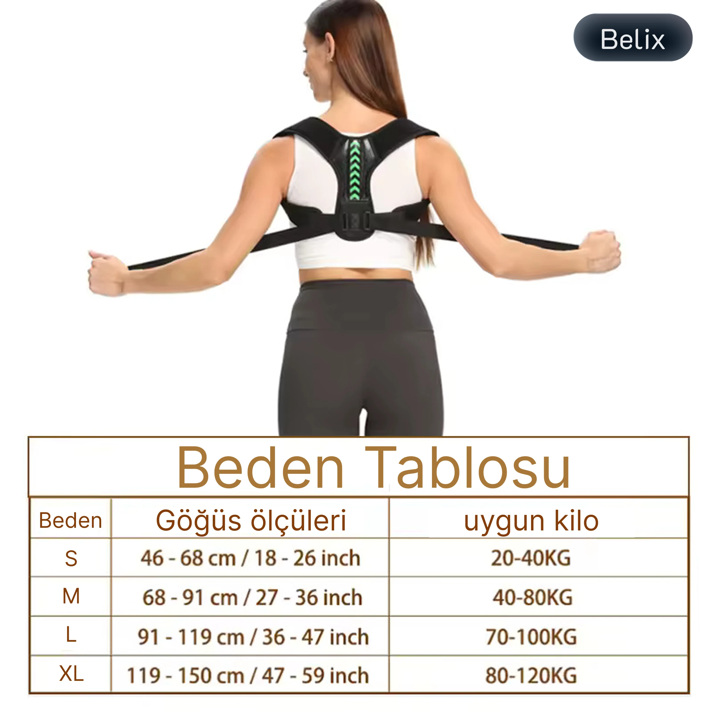 Ayarlanabilr Omuz Düzeltici, Omurga Desteği