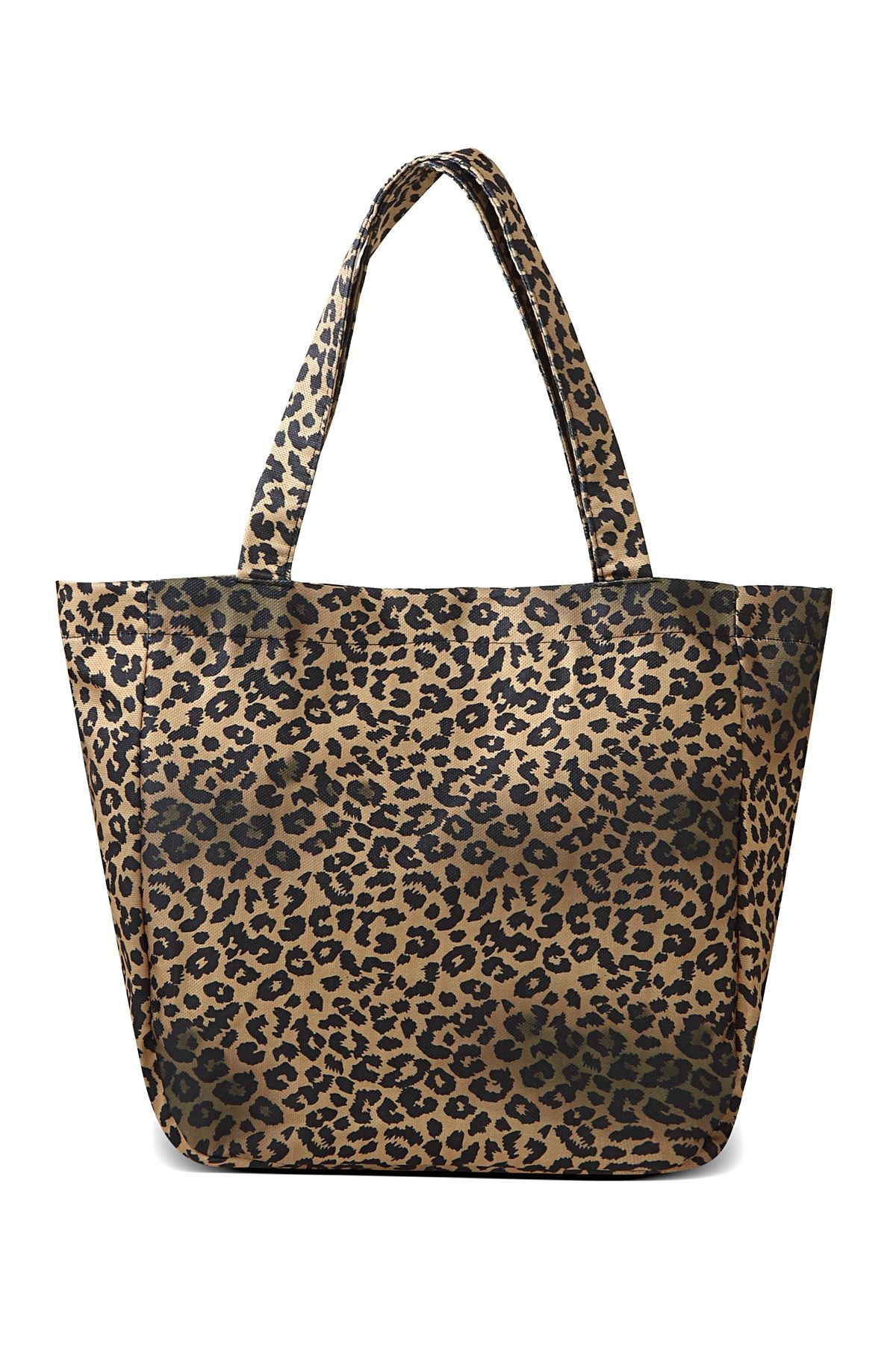 Orijinal Yeni Sezon Geniş Hacimli Yazlık Beach Bag Leopar Desenli El Kol Omuz İçin Plaj Çantası