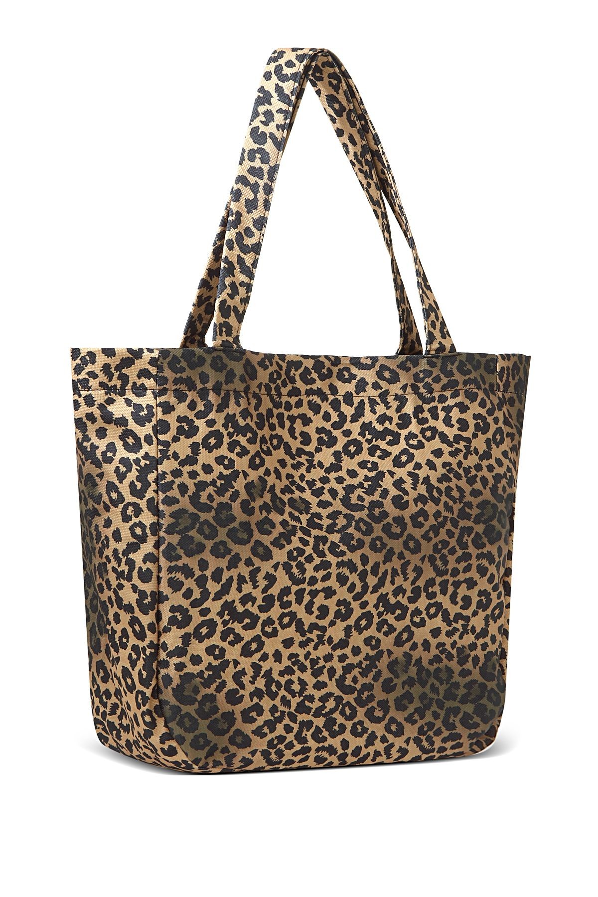 Orijinal Yeni Sezon Geniş Hacimli Yazlık Beach Bag Leopar Desenli El Kol Omuz İçin Plaj Çantası