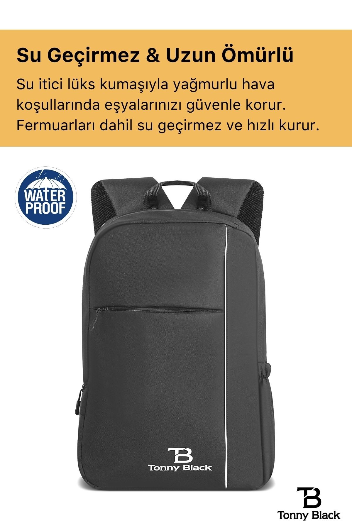 Orijinal 15.6" Unisex 4 Bölmeli Su İtici Kumaş Laptop Bölmeli Notebook Bilgisayar İçin Sırt Çantası