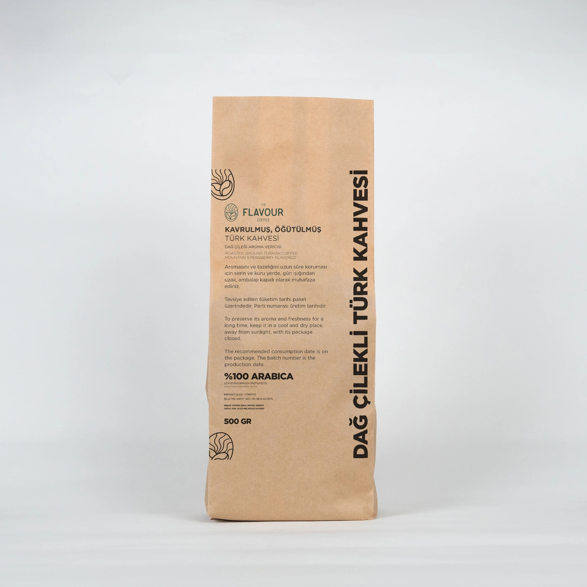 Dağ Çilekli Türk Kahvesi - 100 gr