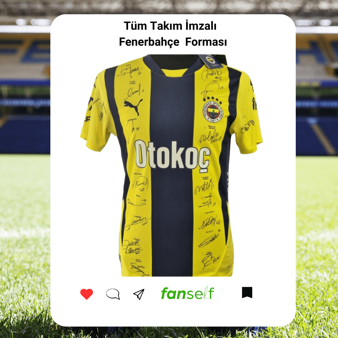 Tüm Takım Islak İmzalı Fenerbahçe Çocuk Forması