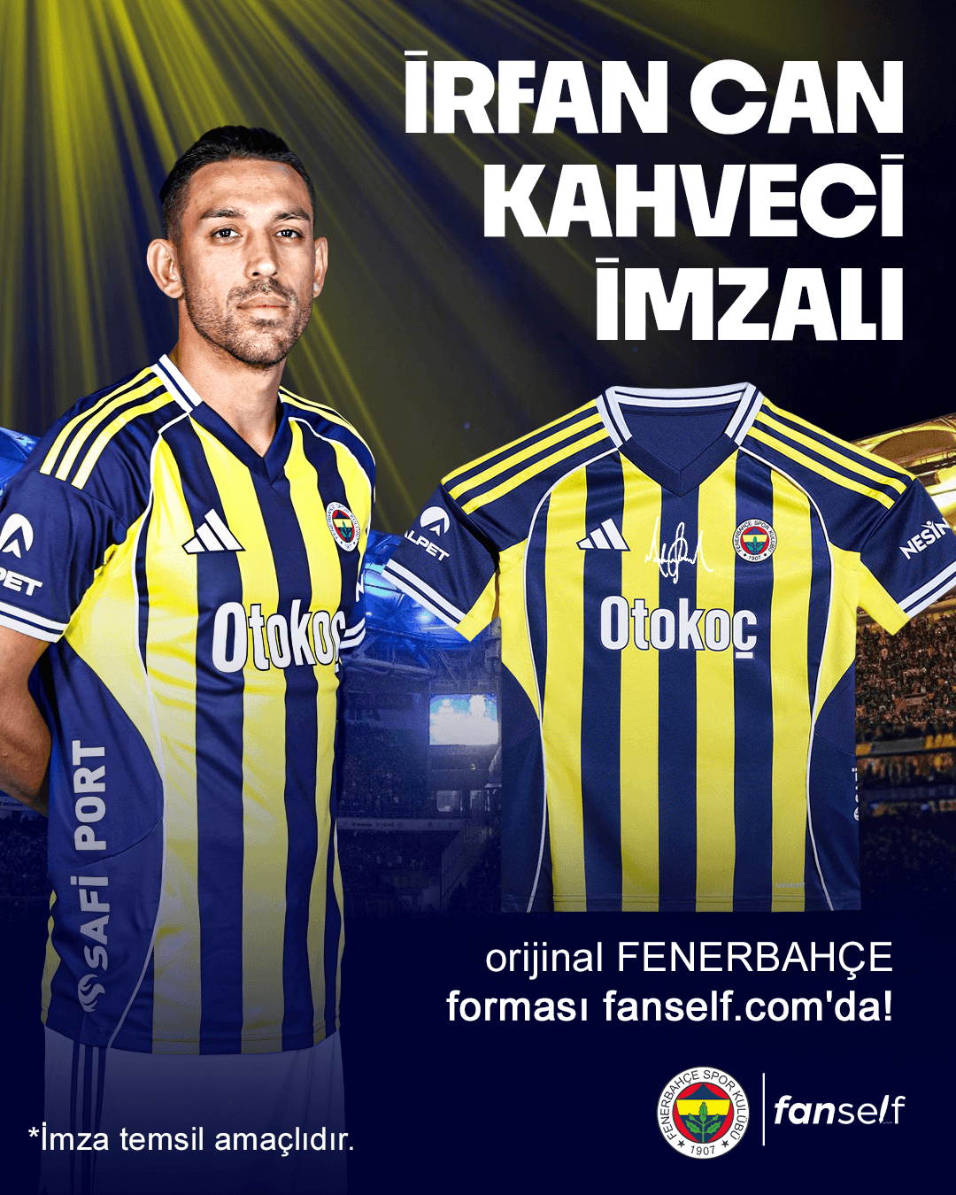 İrfan Can Kahveci İmzalı Fenerbahçe Forması