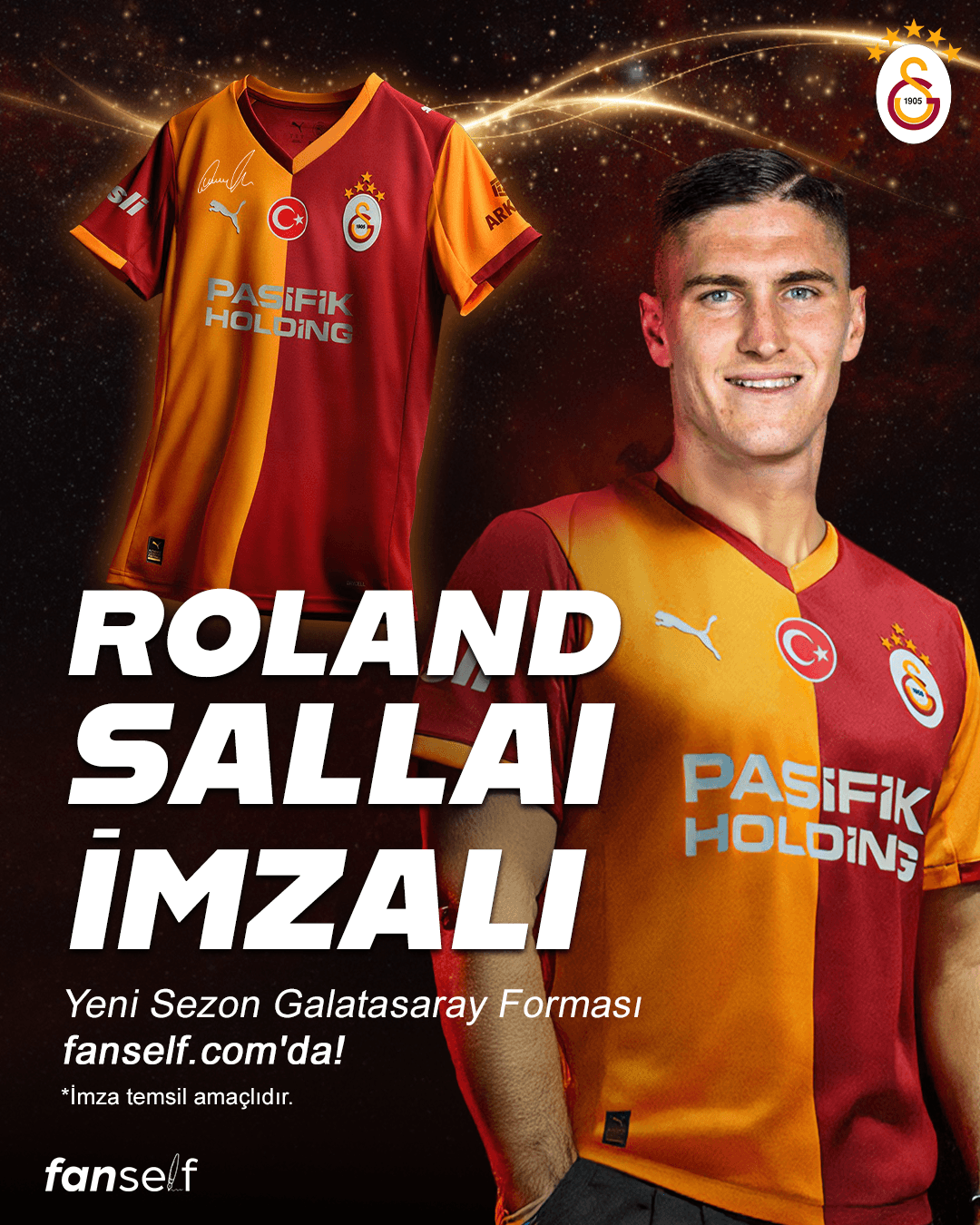 Roland Sallai İmzalı Galatasaray Forması