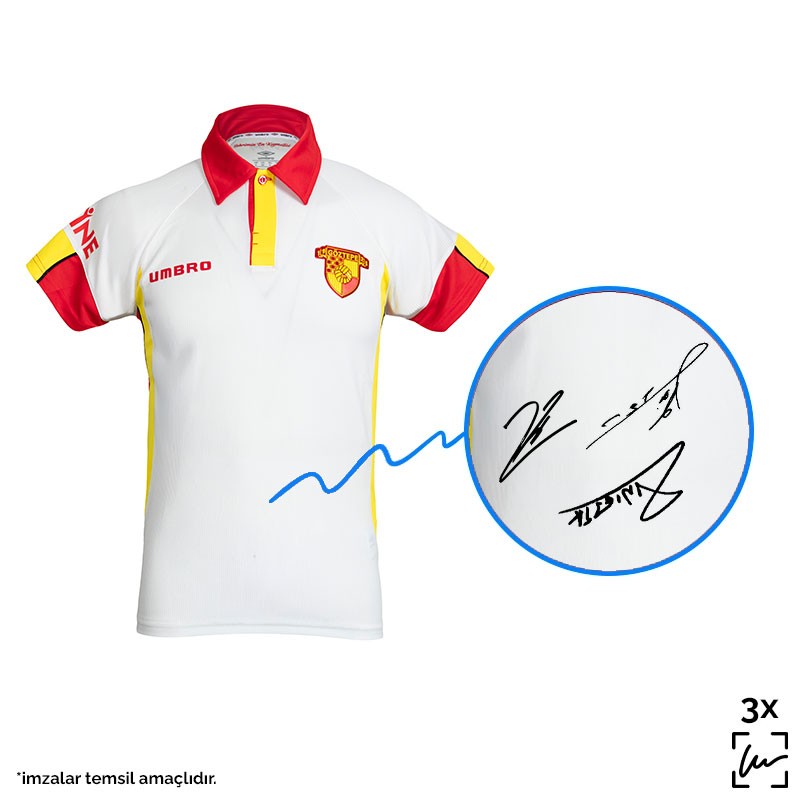 3 Football Players Signed Göztepe Jersey