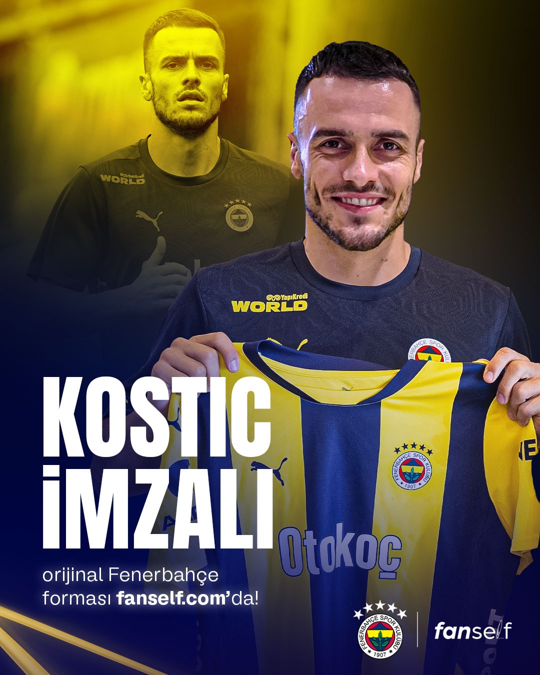 Filip Kostić Islak İmzalı Forması