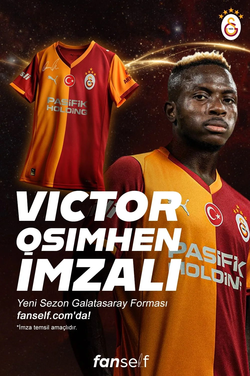Victor Osimhen İmzalı Galatasaray Forması