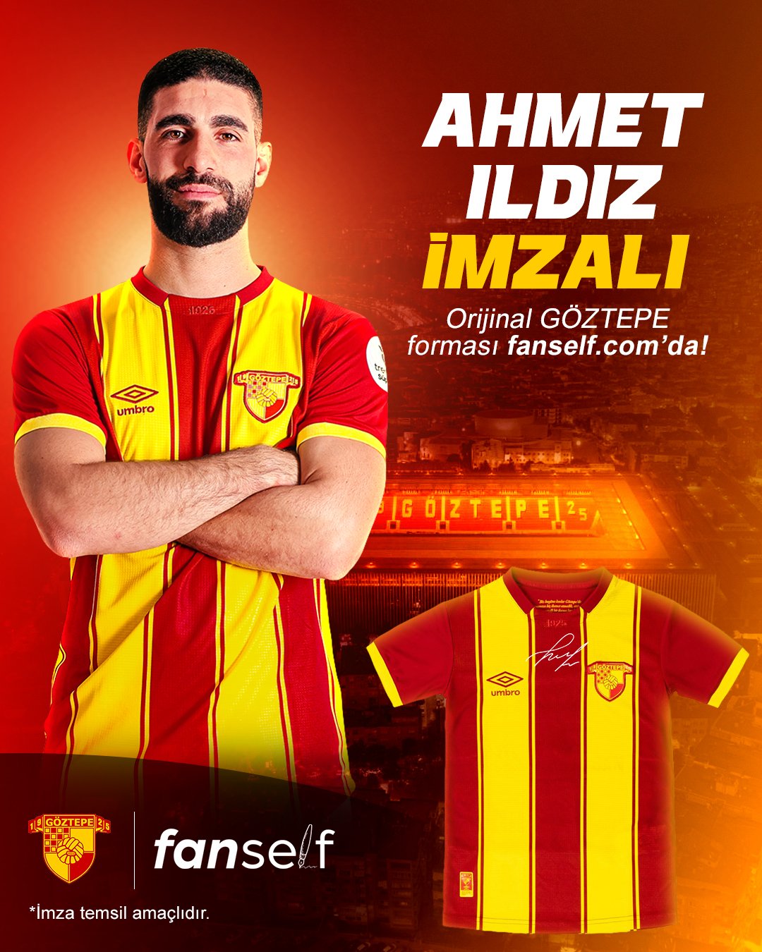 Ahmet Ildız İmzalı Göztepe Forması