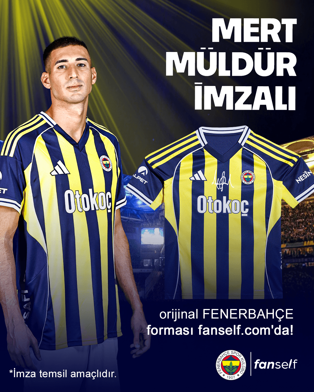 Mert Müldür İmzalı Fenerbahçe Forması