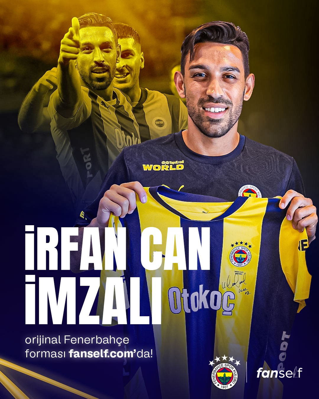 İrfan Can Kahveci Wet Signed Jersey