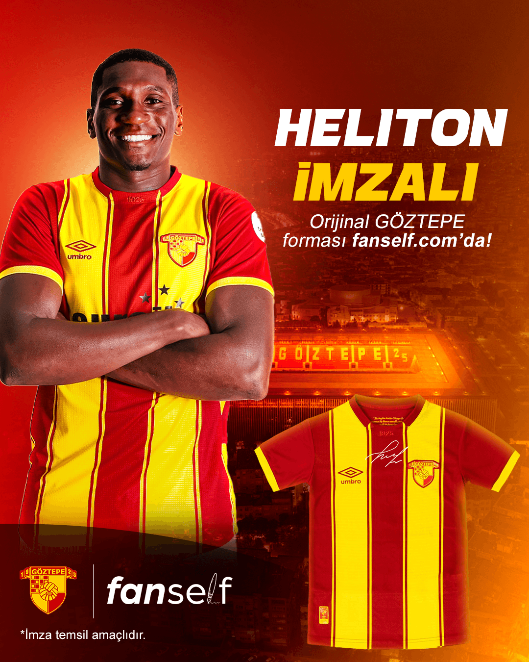 Héliton Signed Göztepe Jersey