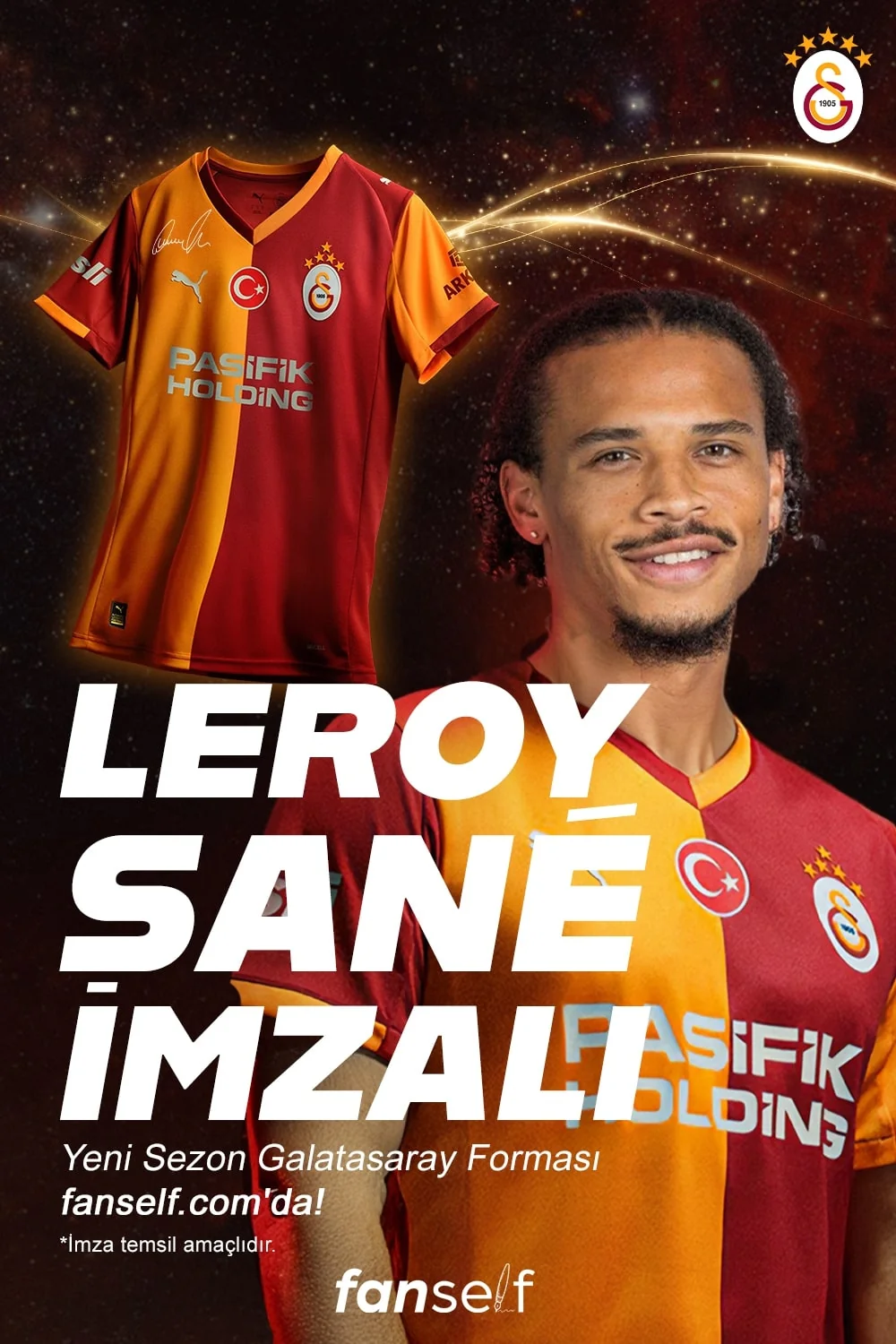 Leroy Sane İmzalı Galatasaray Forması