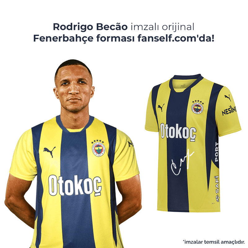 Rodrigo Becão Islak İmzalı Forması- Çocuk