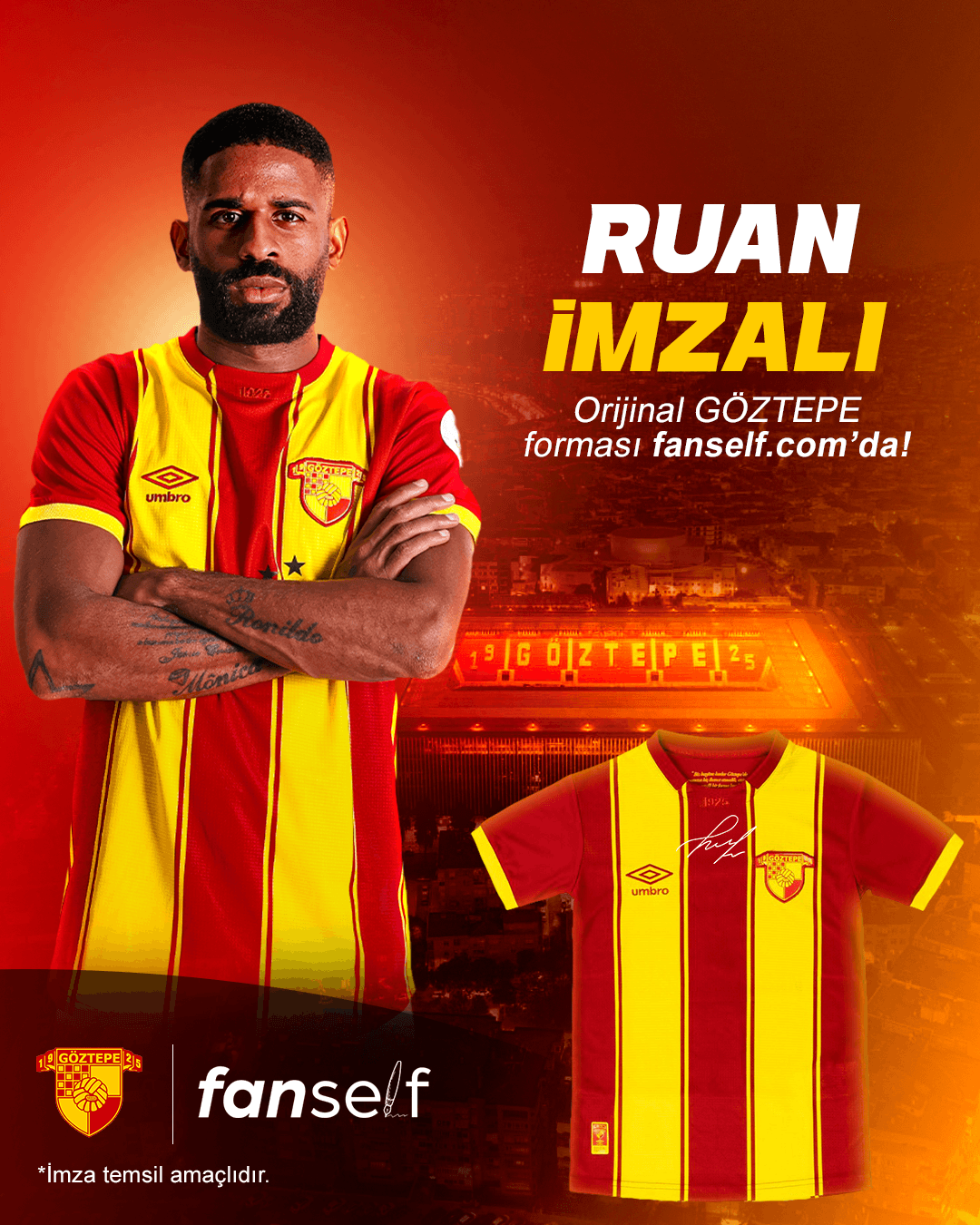 Ruan Signed Göztepe Jersey