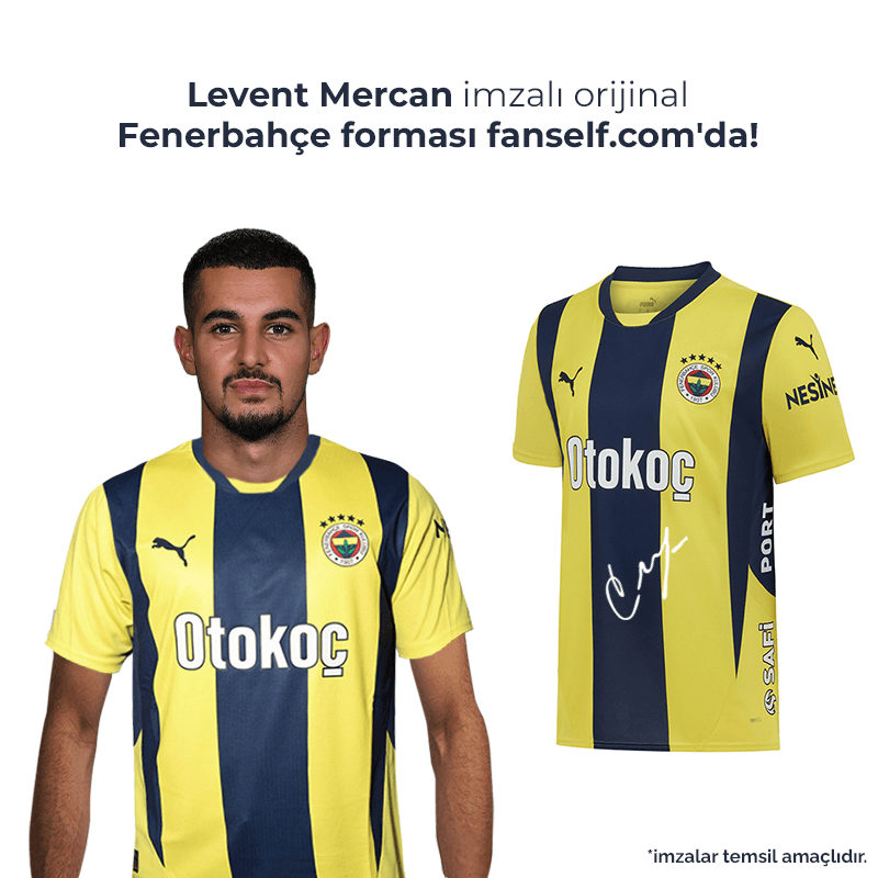 Levent Mercan Islak İmzalı Forması- Çocuk