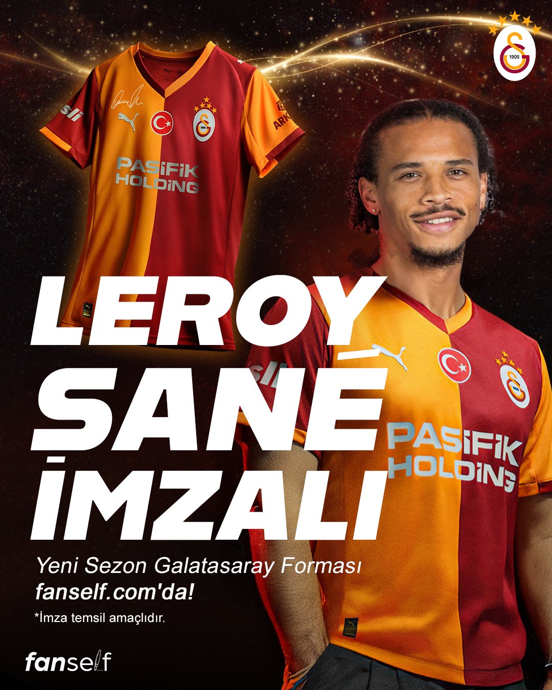 Leroy Sanê İmzalı Yeni Sezon Galatasaray Forması