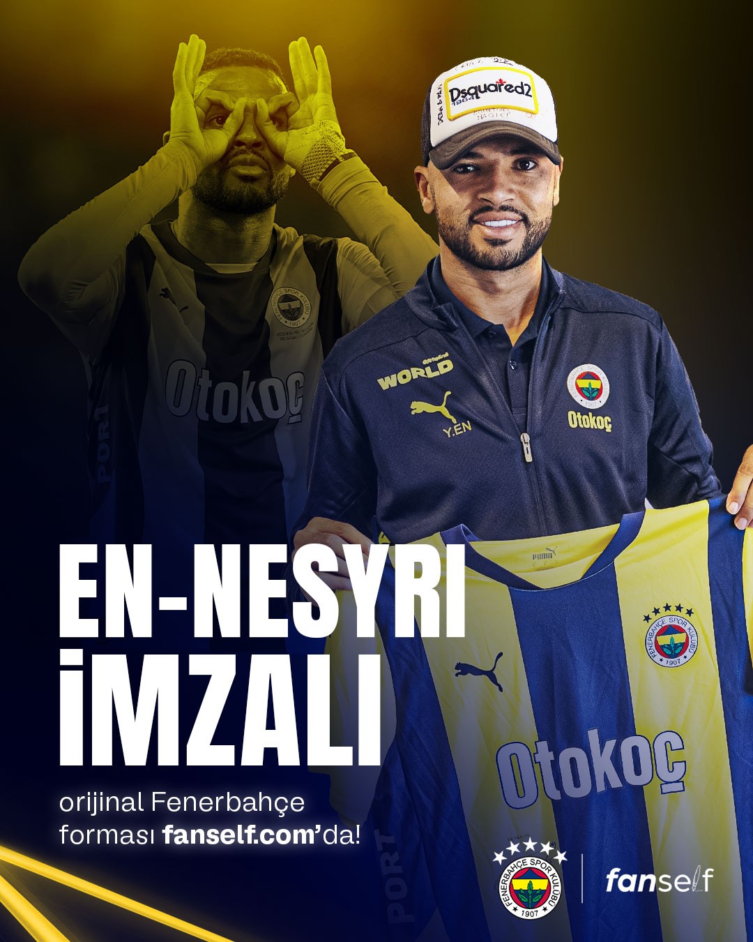 Youssef En-Nesyri Islak İmzalı Forması- Çocuk