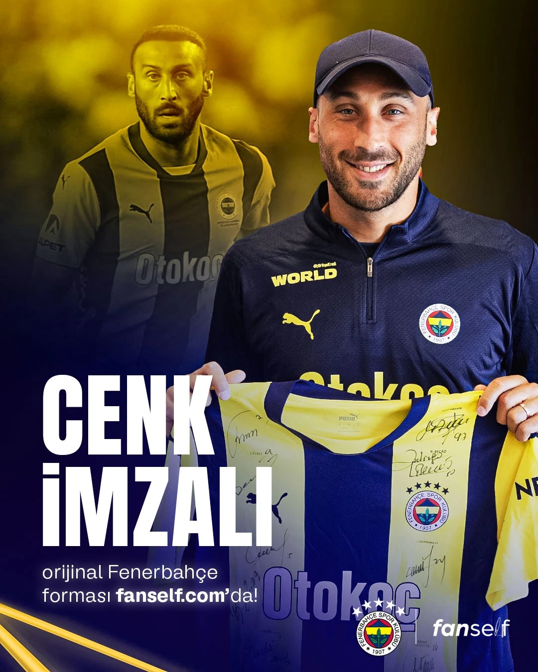 Cenk Tosun Islak İmzalı Forması- Çocuk