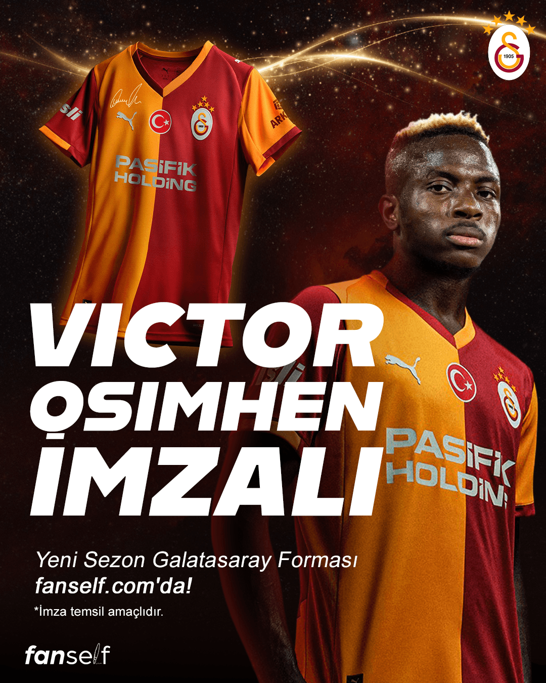 Osimhen İmzalı Yeni Sezon Galatasaray Forması