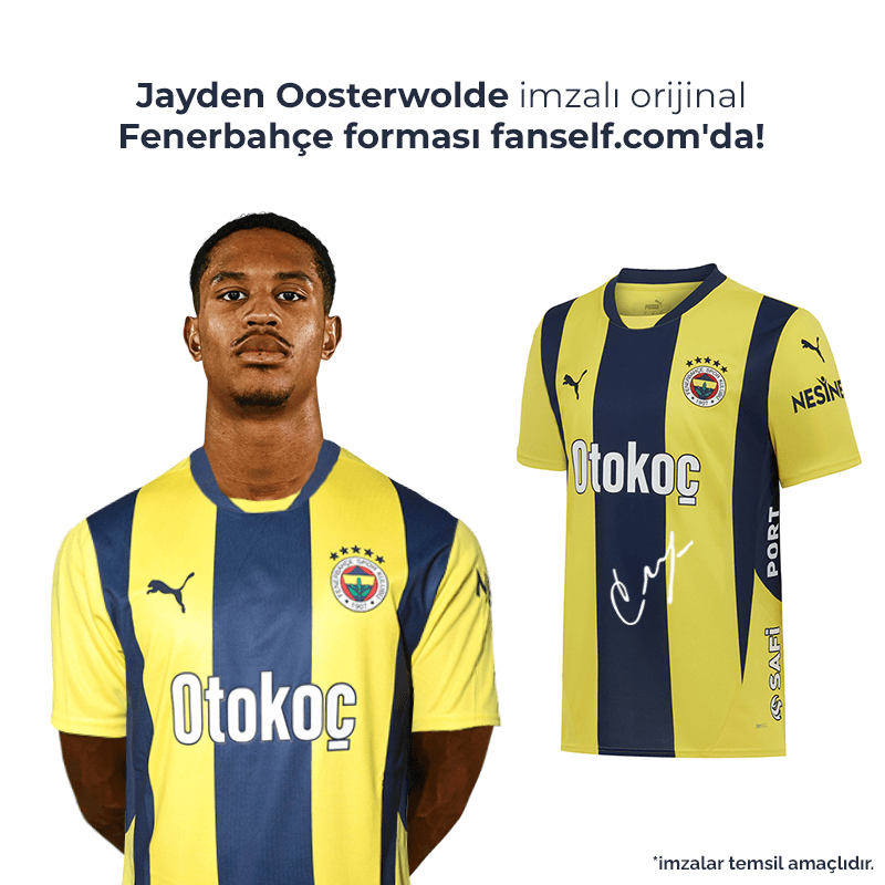 Jayden Oosterwolde Islak İmzalı Forması- Çocuk