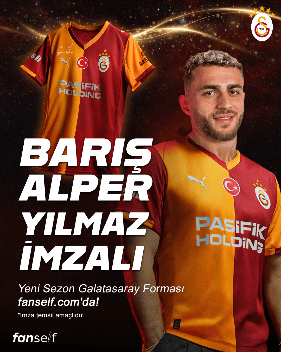 Barış Alper Yılmaz İmzalı Galatasaray Forması