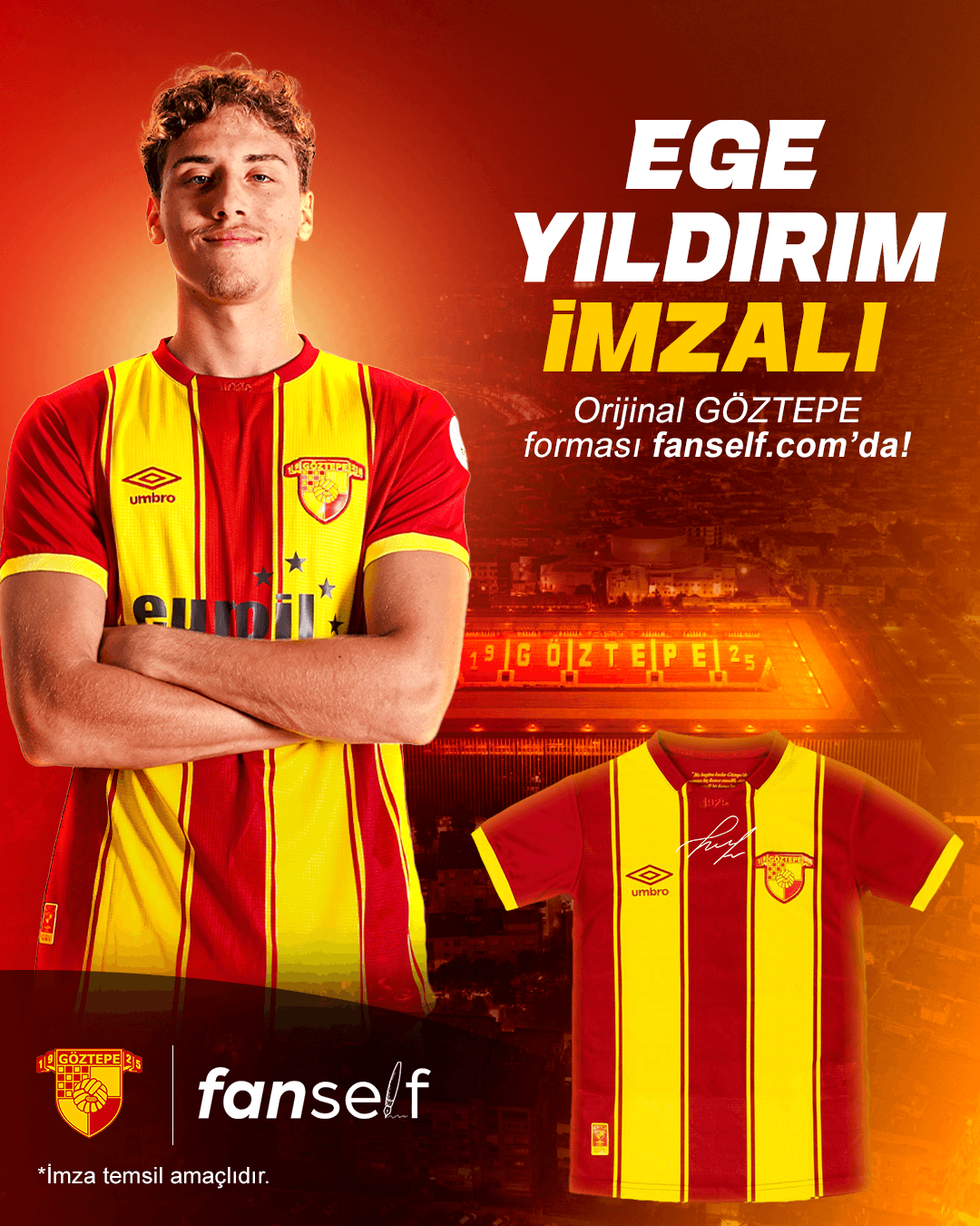 Ege Yıldırım Signed Göztepe Jersey