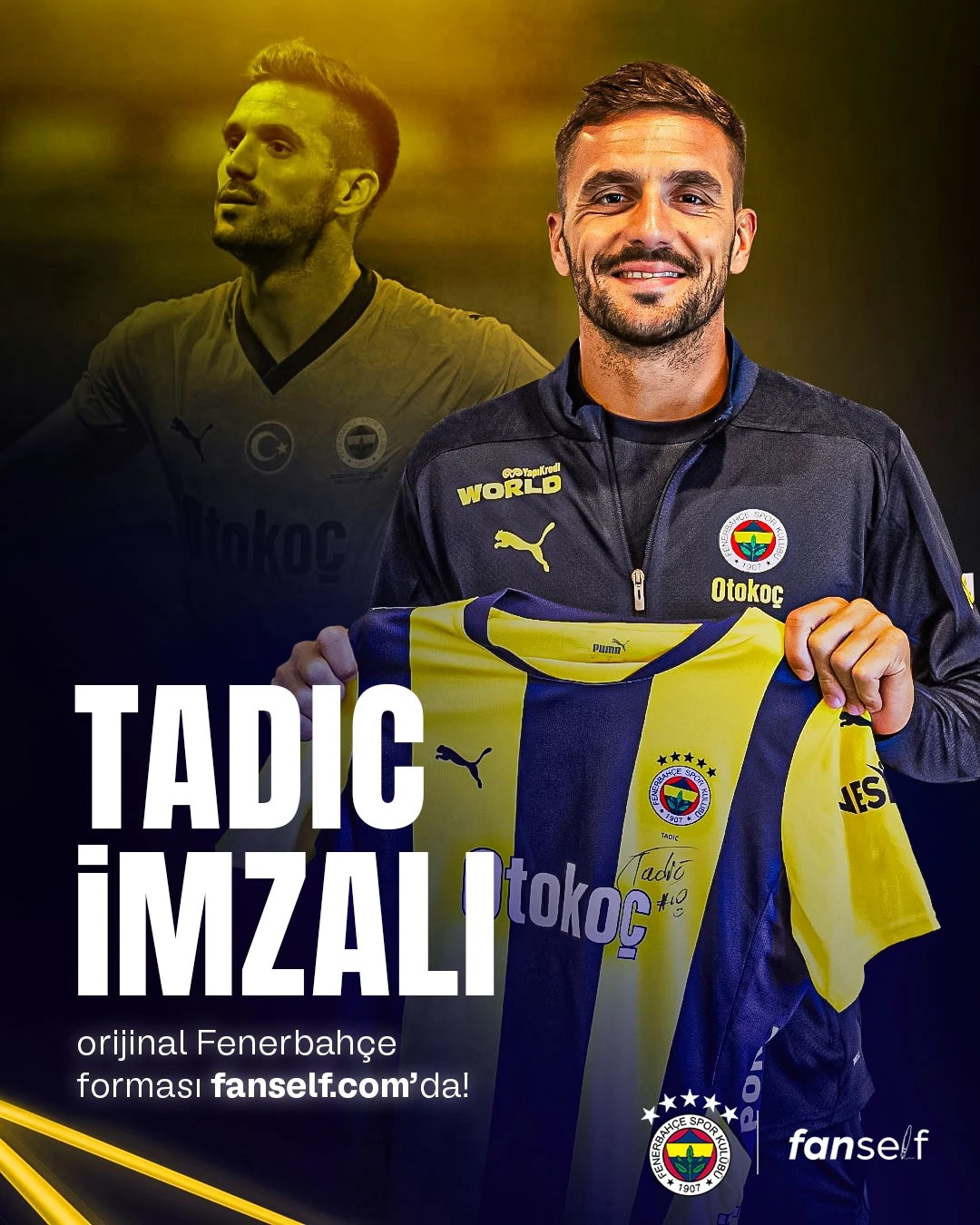 Dušan Tadić Islak İmzalı Forması- Çocuk