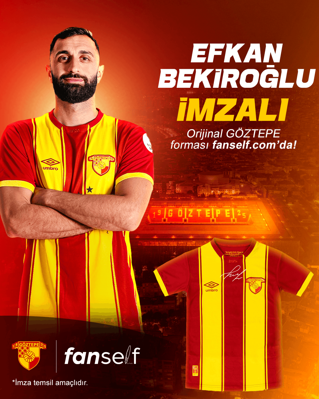 Efkan Bekiroğlu Signed Göztepe Jersey