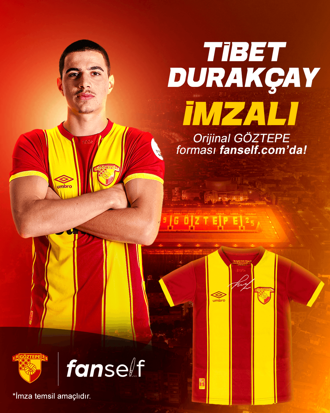 Tibet Durakçay İmzalı Göztepe Forması
