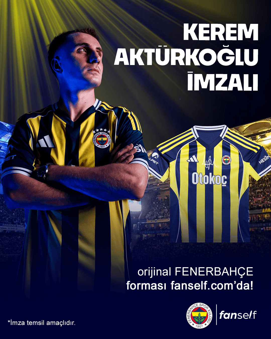 Kerem Aktürkoğlu İmzalı Fenerbahçe Forması