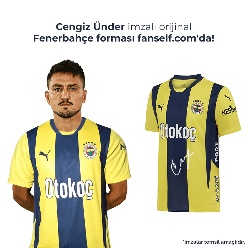 Cengiz Ünder Islak İmzalı Forması