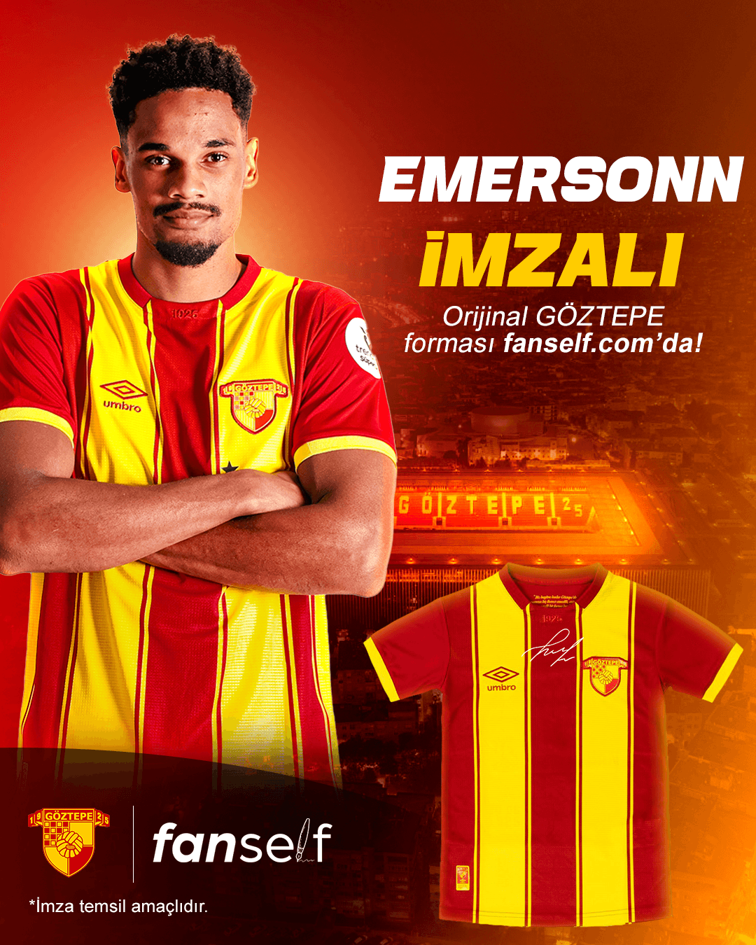 Emersonn Signed Göztepe Jersey