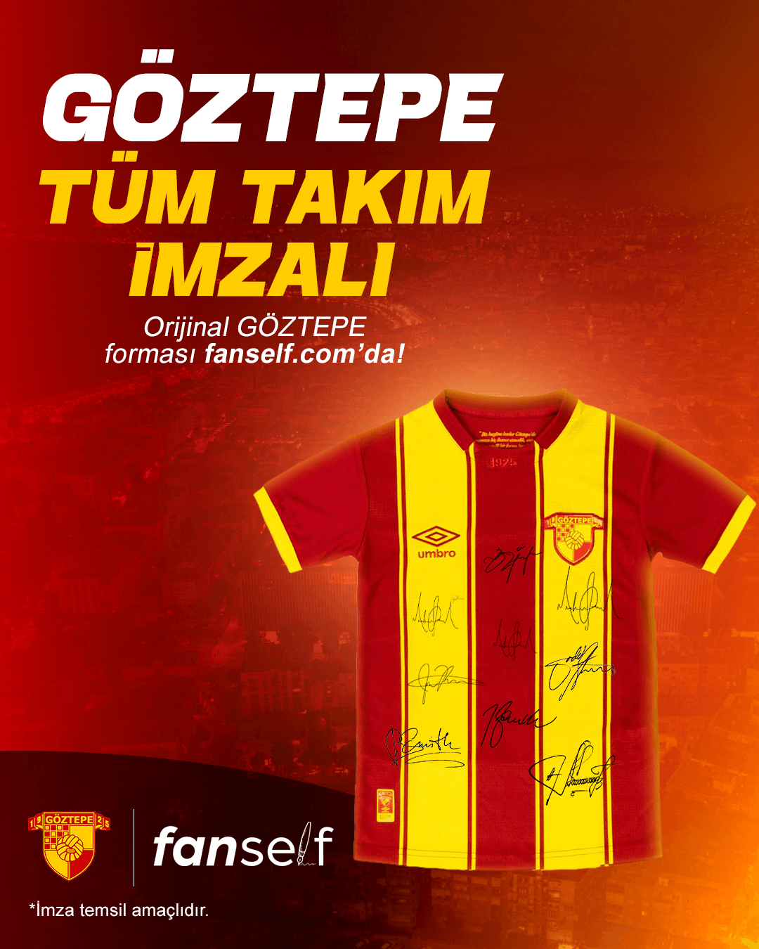 All Team Signed Göztepe Jersey