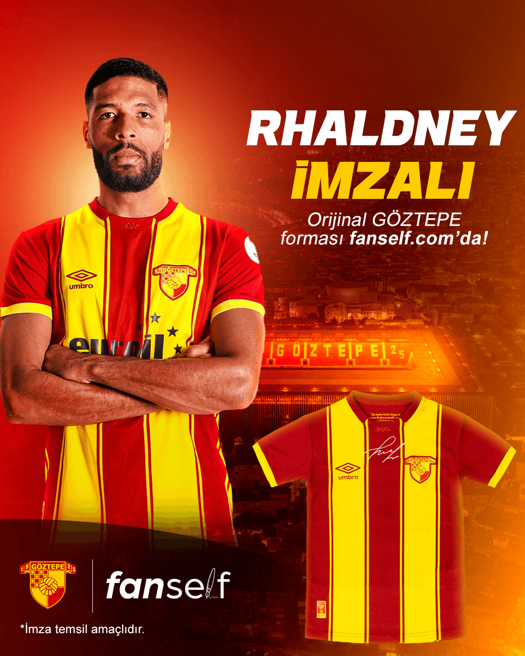 Rhaldney Signed Göztepe Jersey