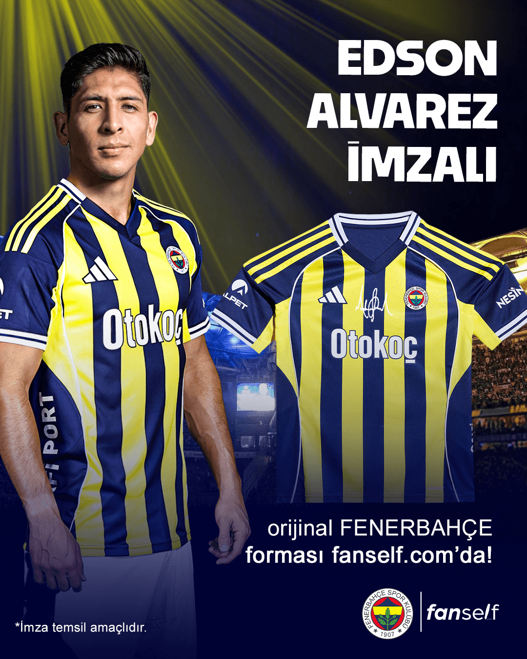 Edson Alvarez İmzalı Fenerbahçe Forması