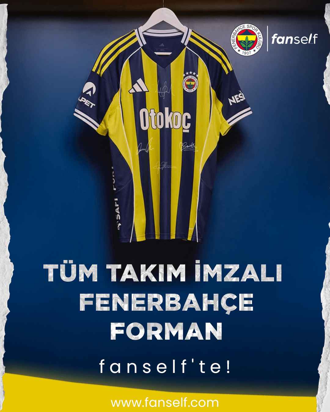 All Team Signed Fenerbahce Jersey