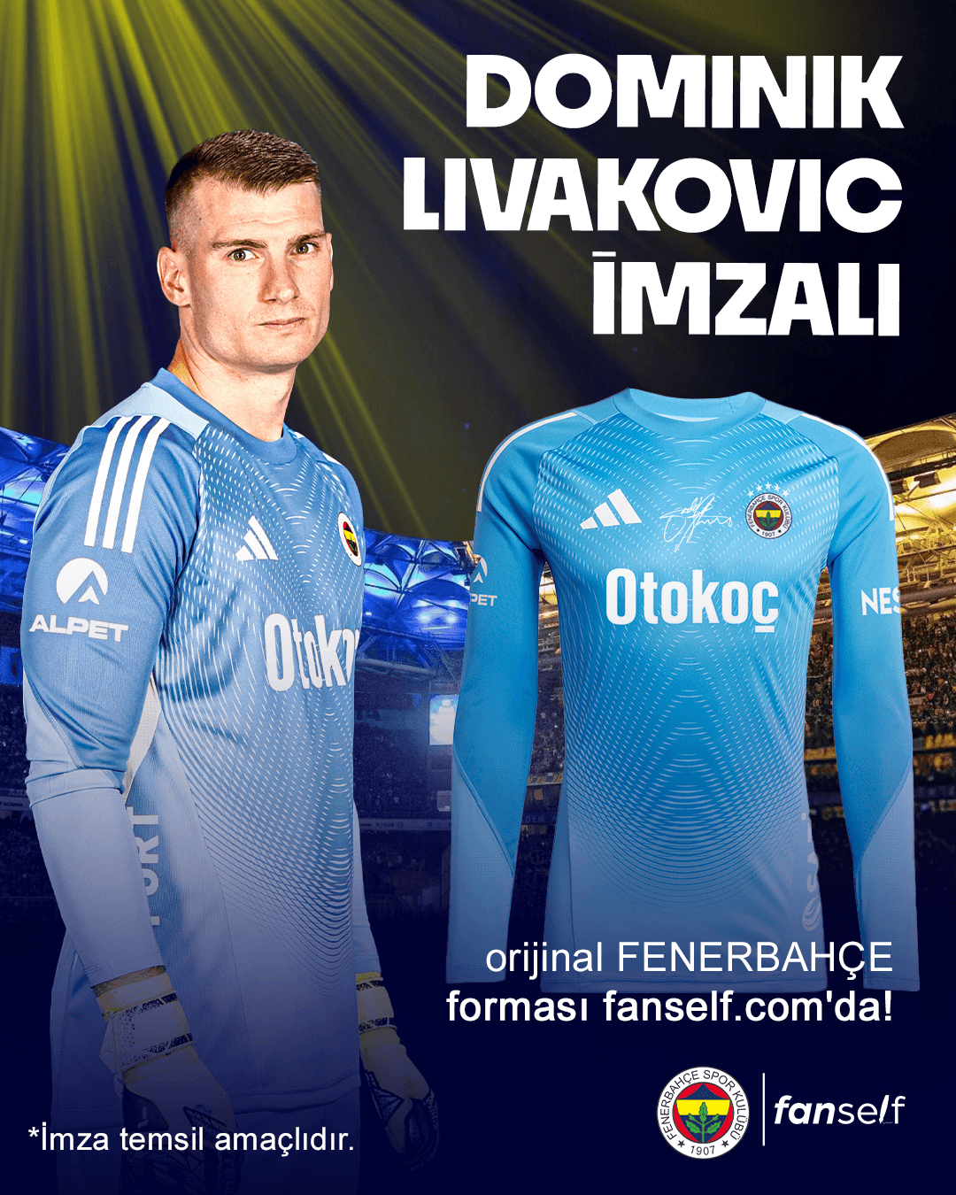 Dominik Livakovic Signed Fenerbahce Jersey