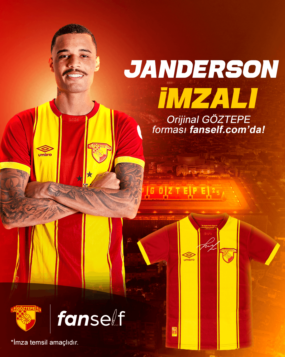 Janderson Signed Göztepe Jersey