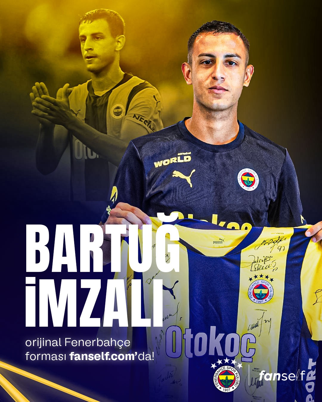 Bartuğ Elmaz Wet Signed Jersey- Kids