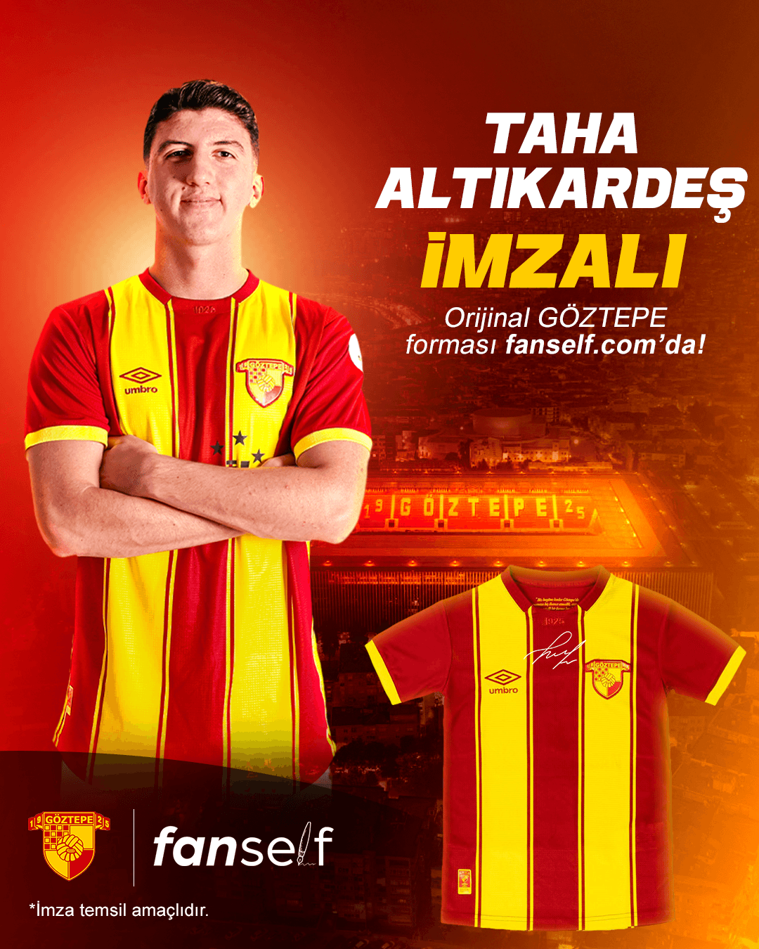 Taha Altıkardeş Signed Göztepe Jersey