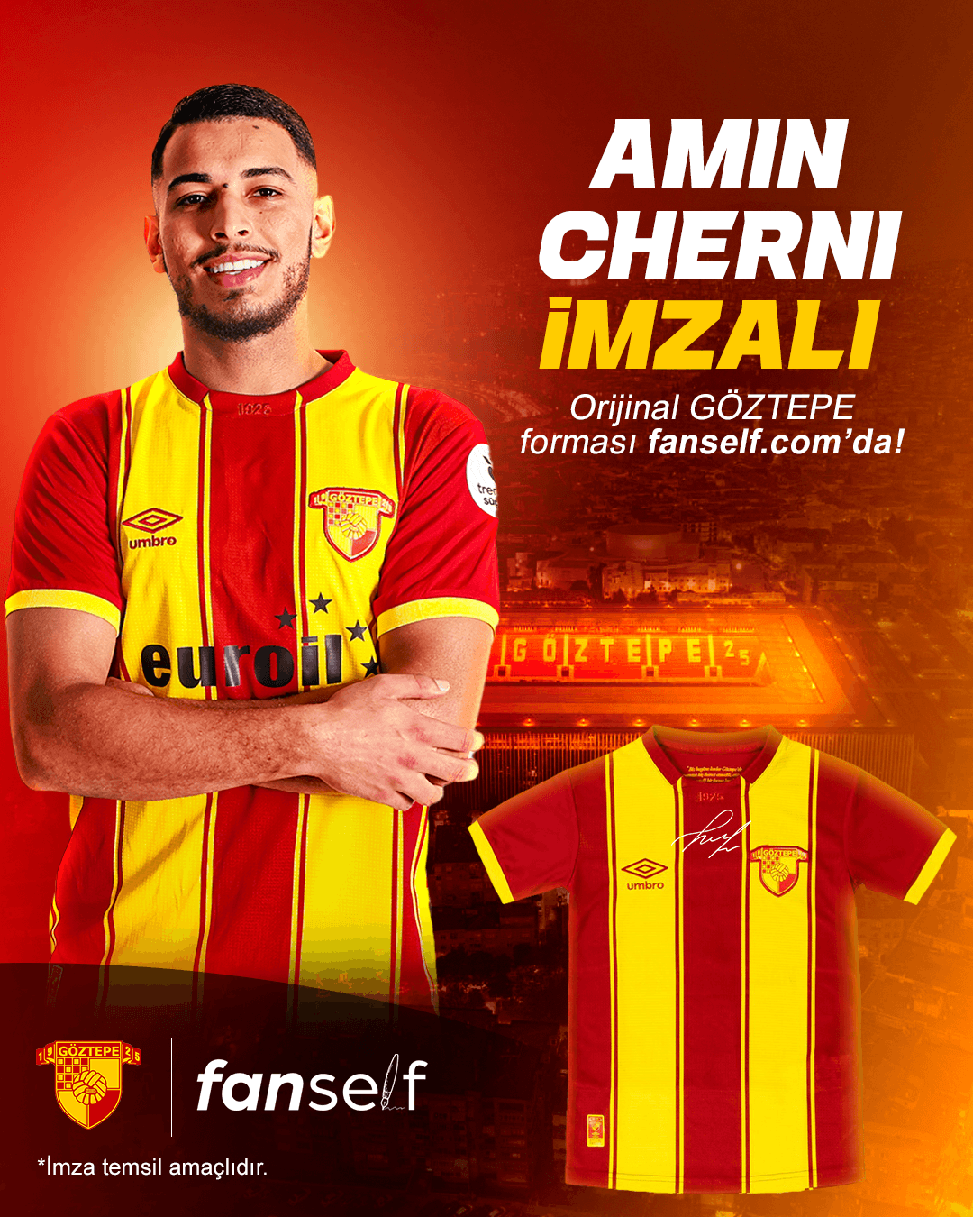 Amin Cherni İmzalı Göztepe Forması